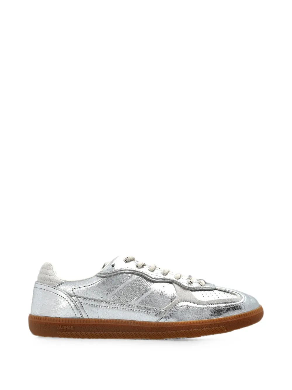 ALOHAS Tb.490 rife shimmer silver sneakers Zilver