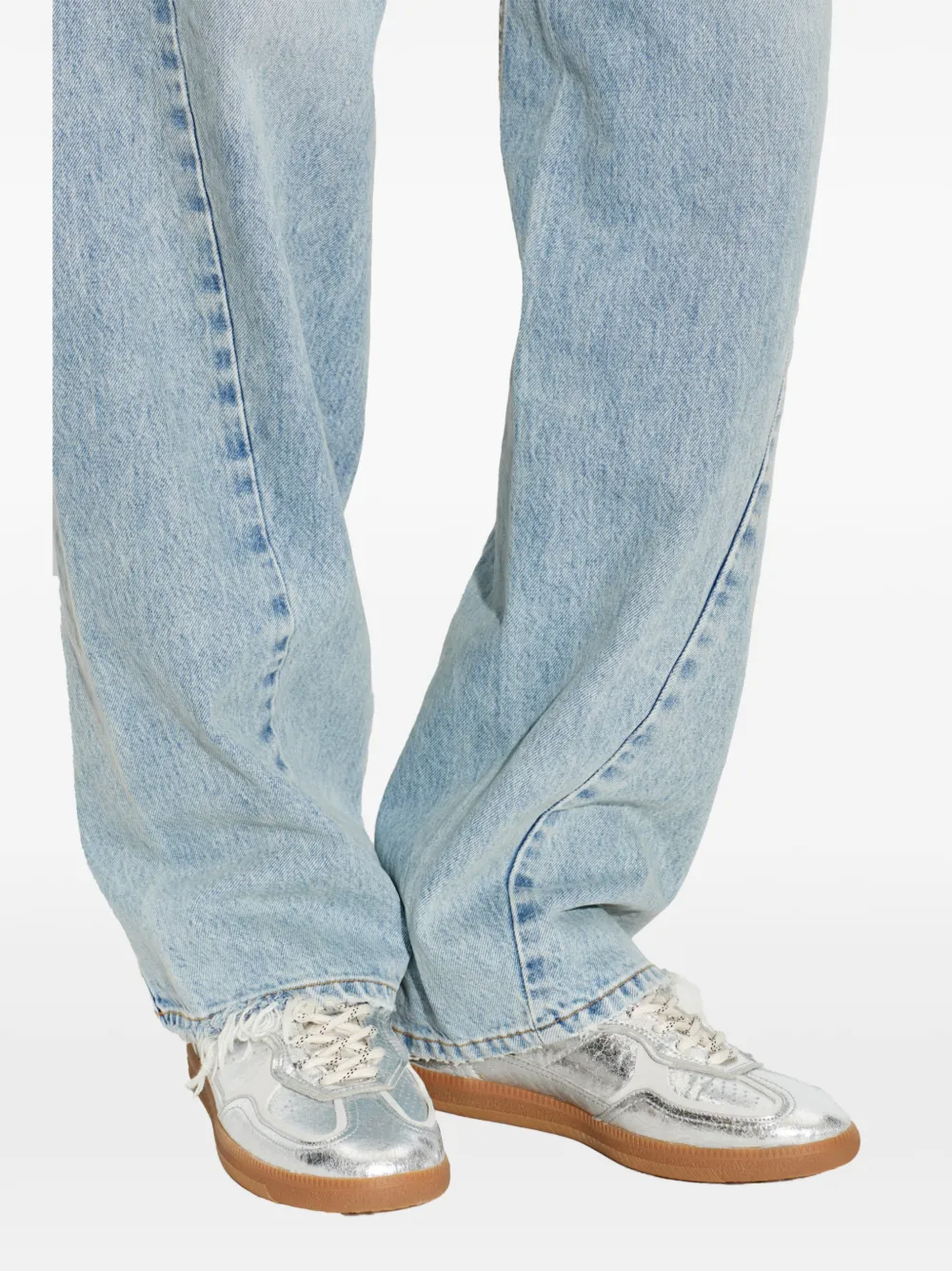 ALOHAS Tb.490 rife shimmer silver sneakers Zilver