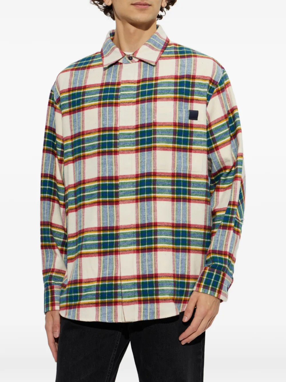 Darkpark Ethan Check-pattern Shirt In Neutral