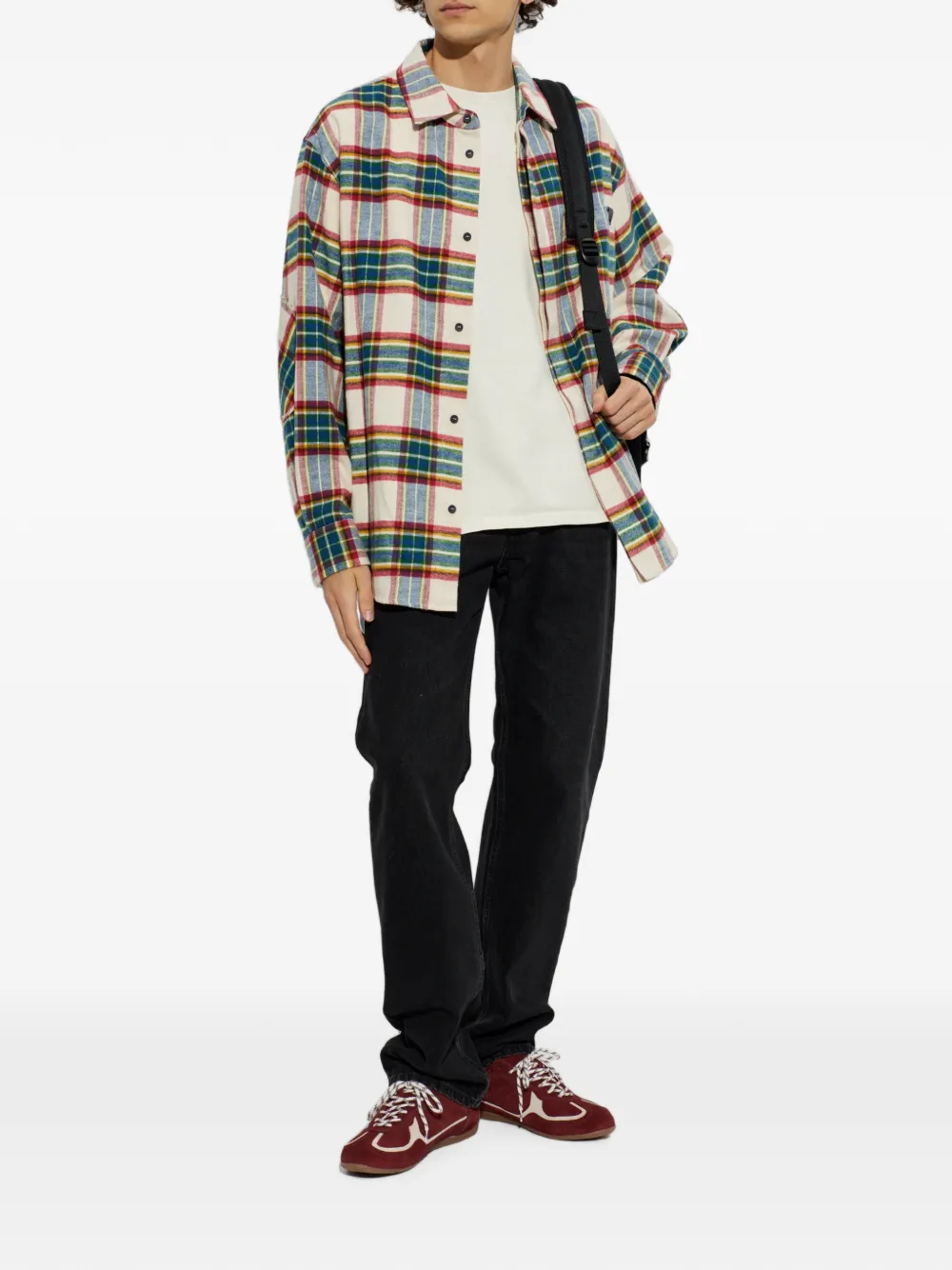 Darkpark Ethan Check-pattern Shirt In Neutral