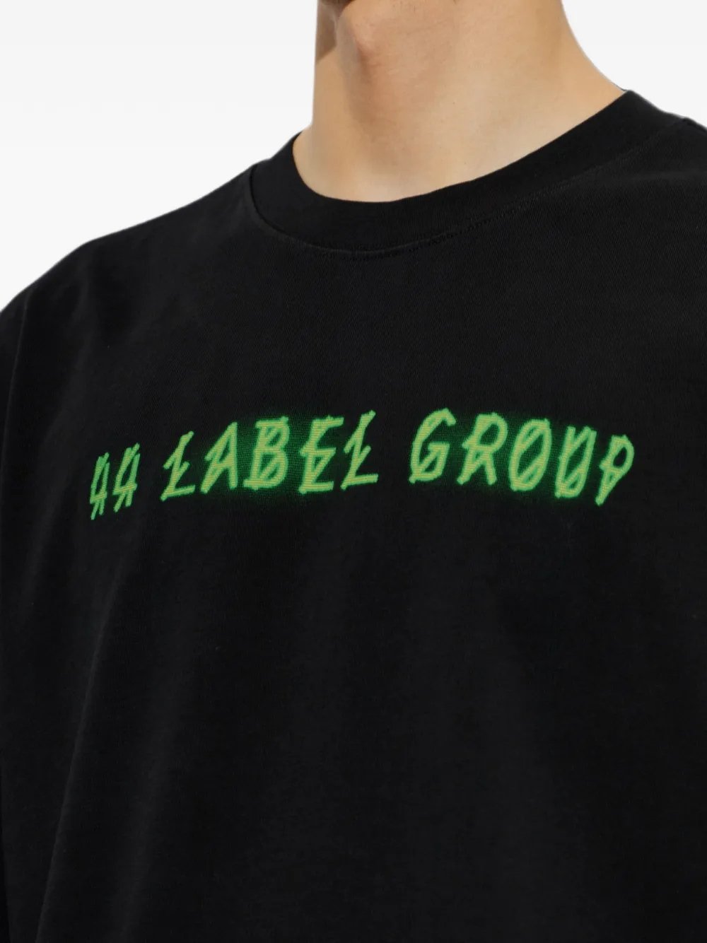 44 LABEL GROUP Jocker T-shirt met grafische print Zwart