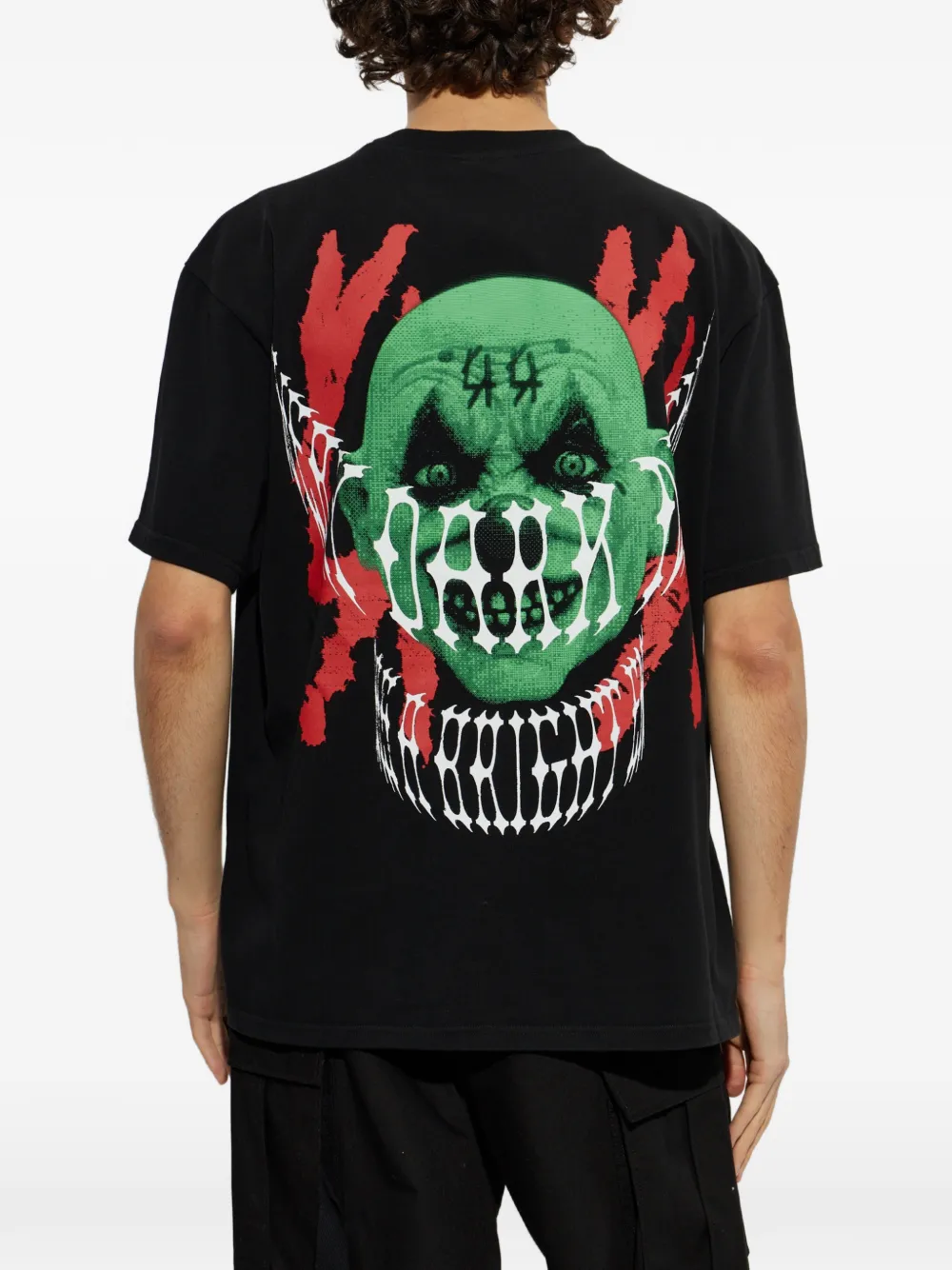 44 LABEL GROUP Jocker T-shirt met grafische print Zwart