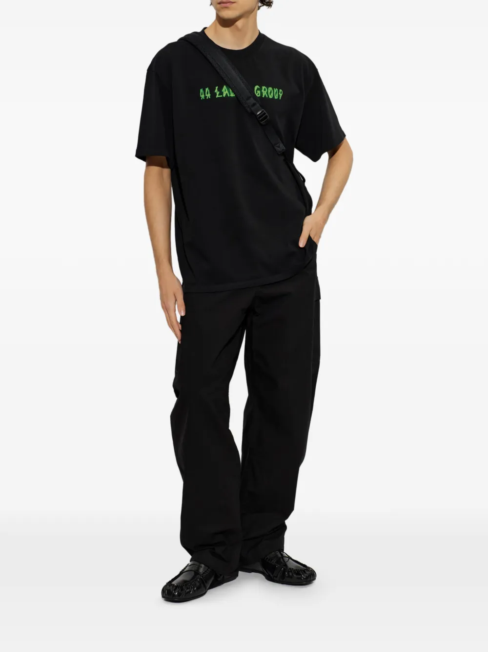 44 LABEL GROUP Jocker T-shirt met grafische print Zwart