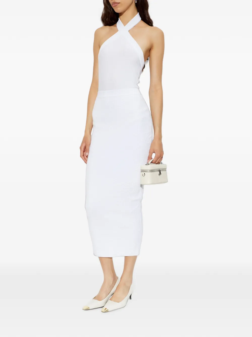 Balmain Body met pailletten Wit
