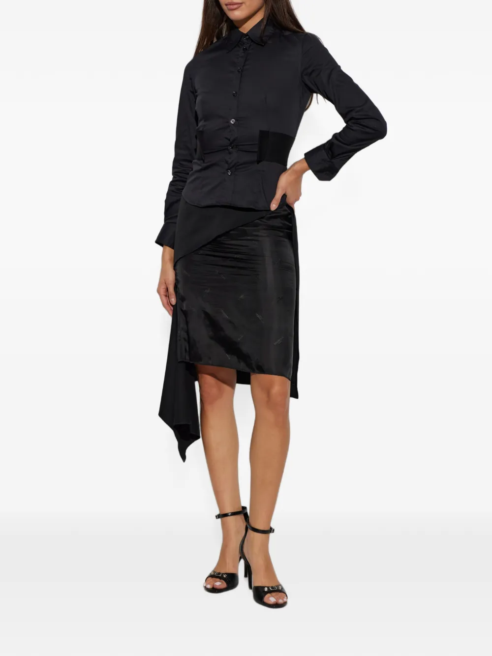VETEMENTS button-fastening shirt Zwart