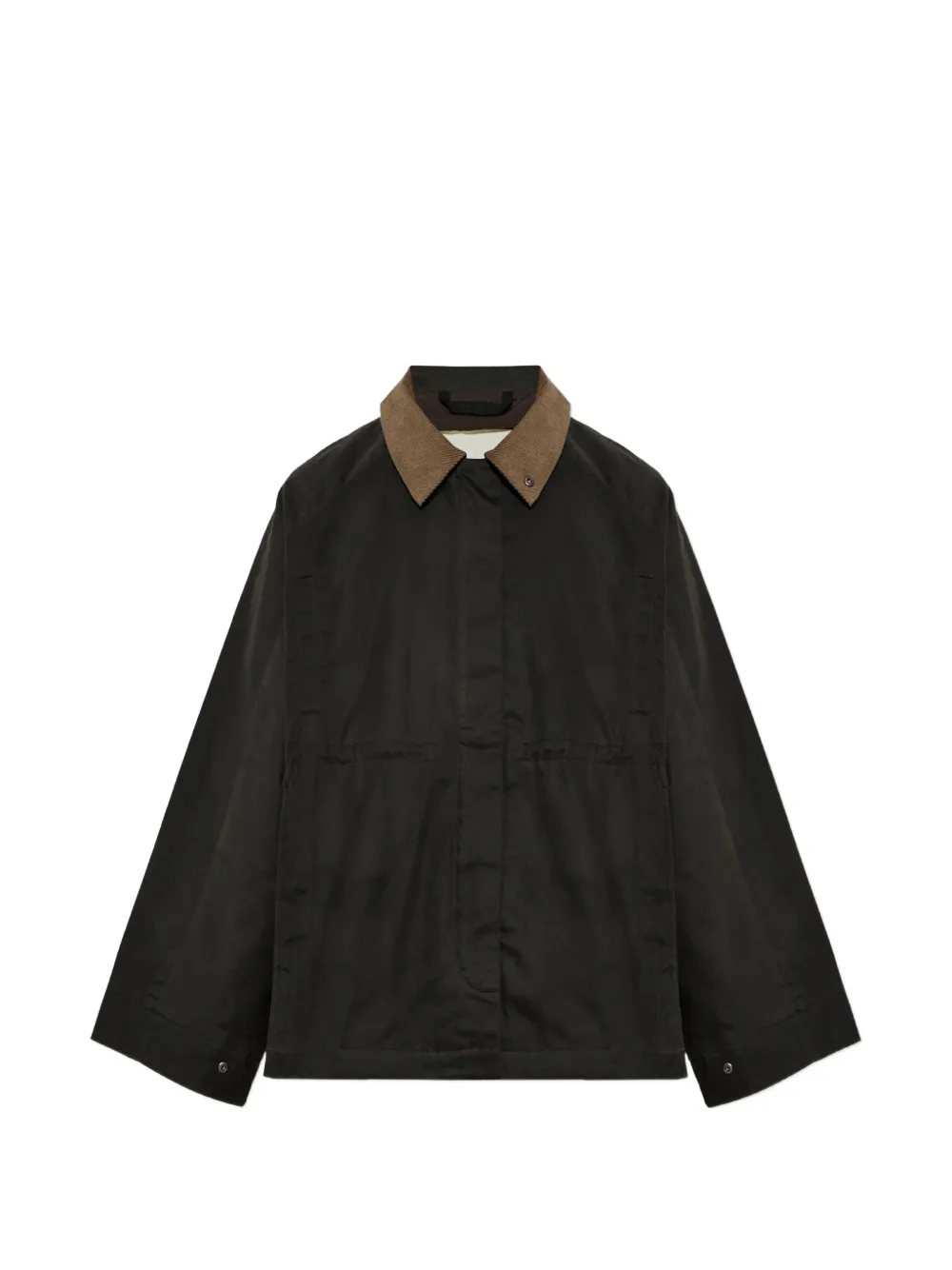 Rethinkit Studios Corduroy-collar Insulated Jacket In Black