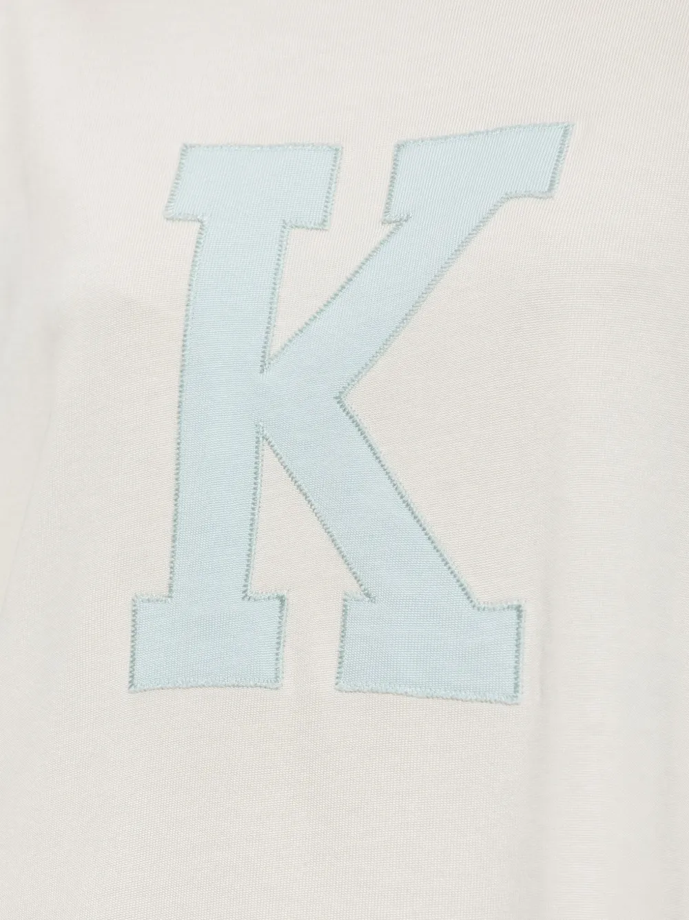 Kenzo Logo-patch Panelled T-shirt In Neutral