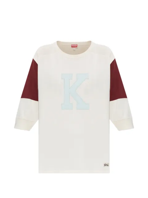 Kenzo logo-patch panelled T-shirt