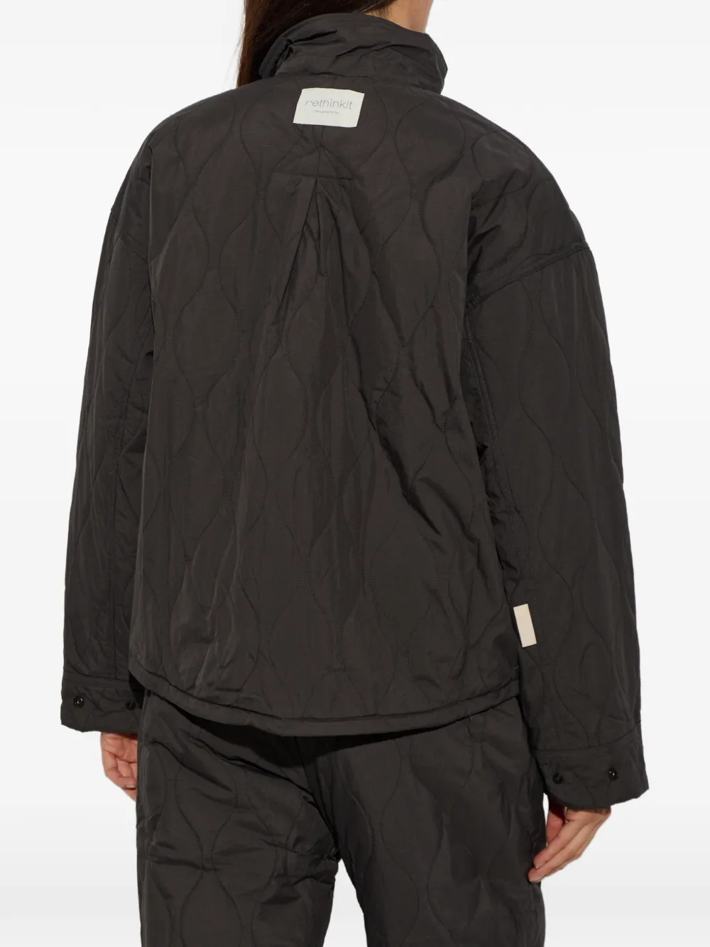 Rethinkit Studios Quilted Jacket In 黑色
