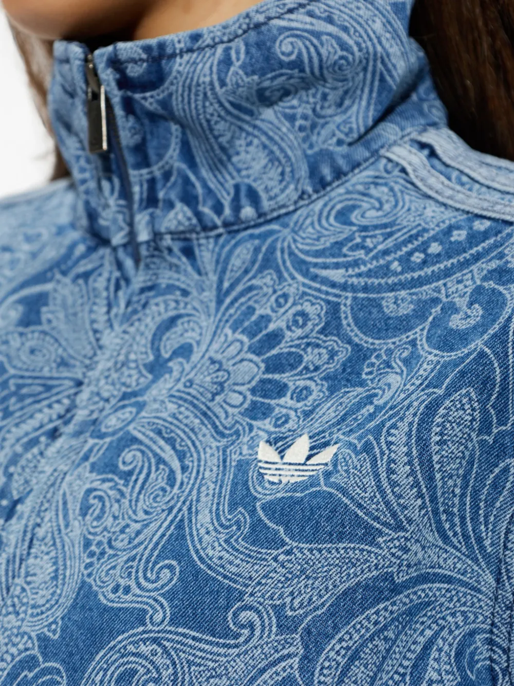 adidas Liberty London firebird denim tracktop Blauw