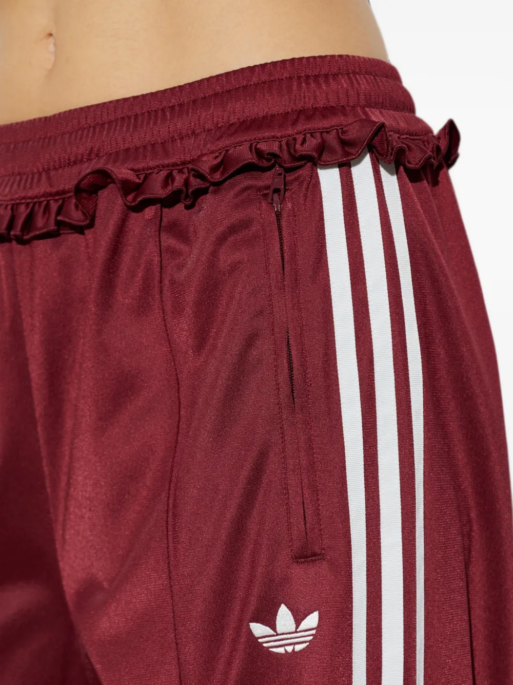 adidas pleated firebird track pants Rood