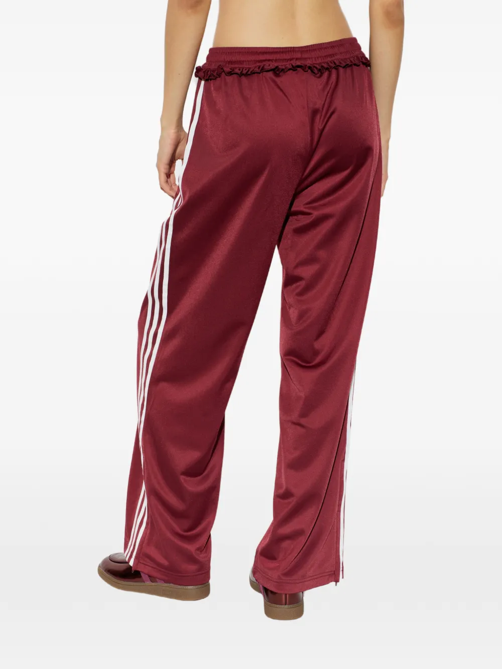 adidas pleated firebird track pants Rood