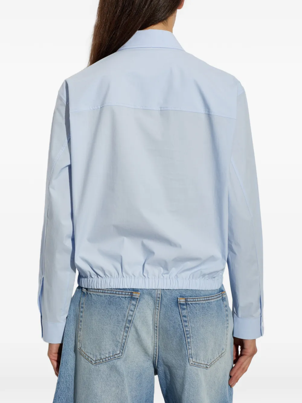 Zadig&Voltaire Toria blouse met elastische zoom Blauw