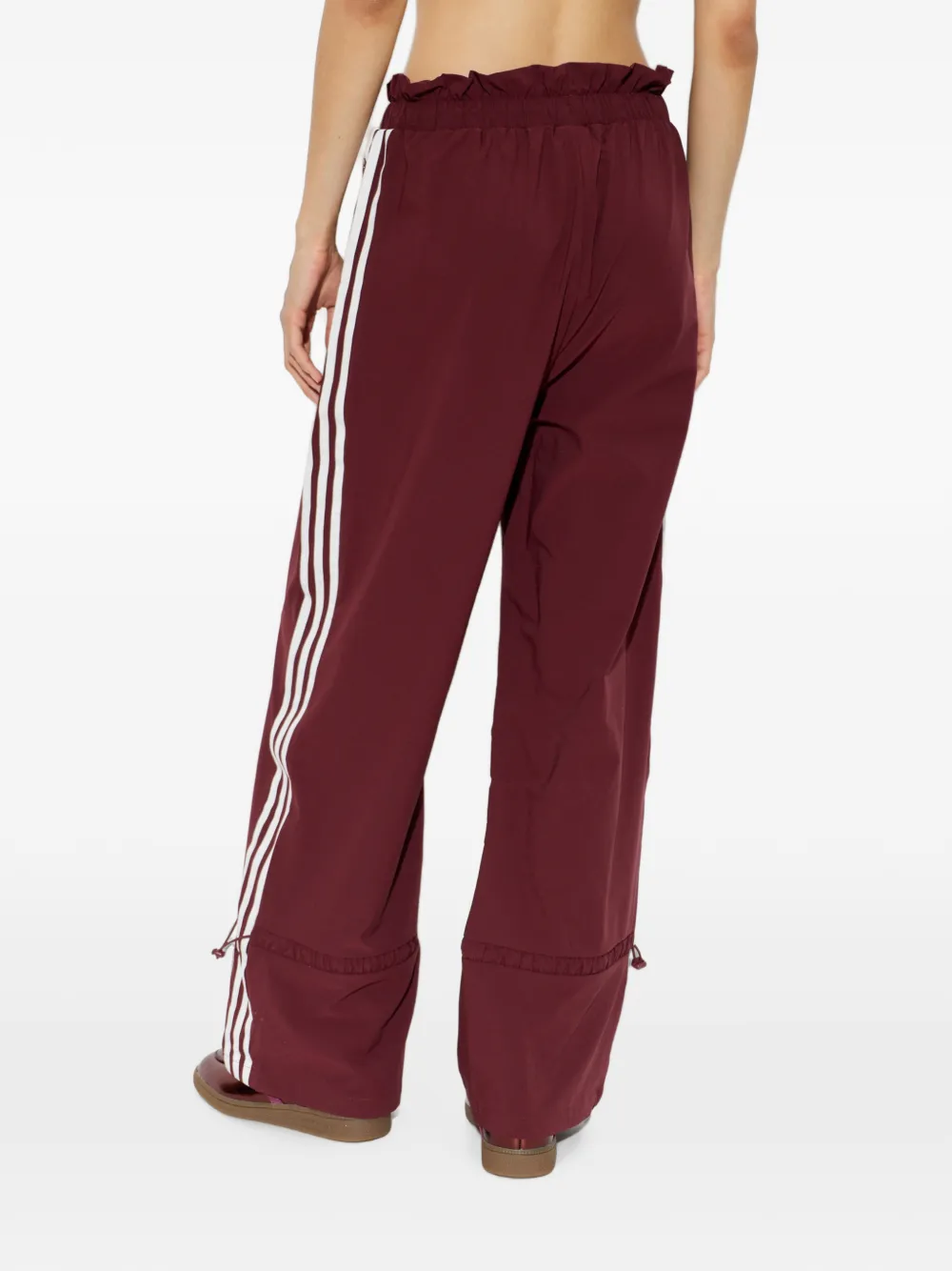 adidas wide-leg track pants Rood