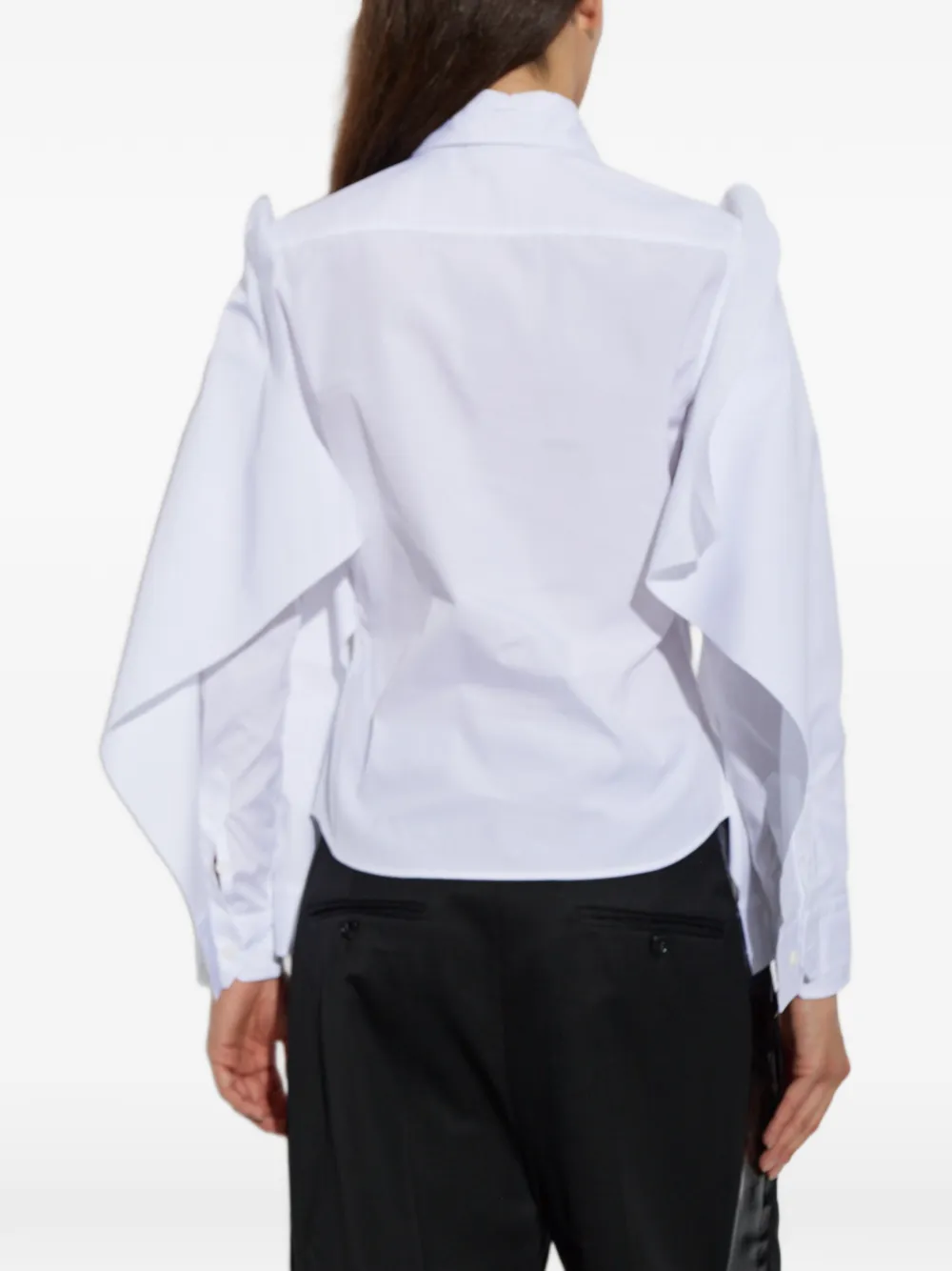 VETEMENTS Shirt met ruches afwerking Wit