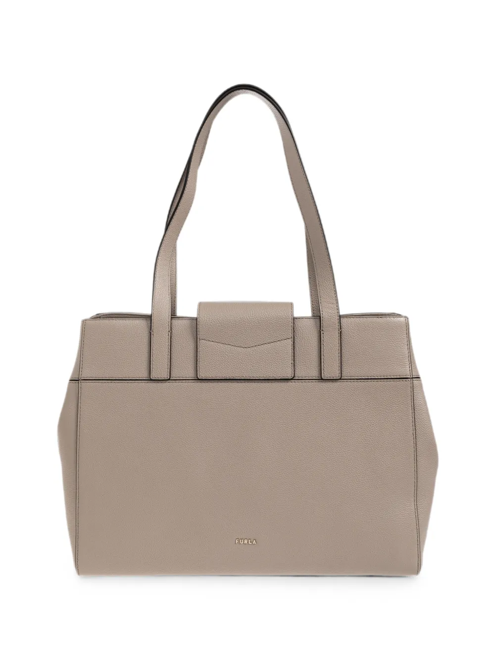 Furla Amelia leren shopper Beige