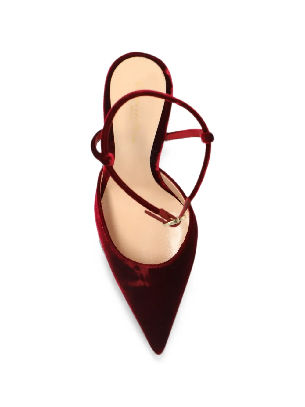 Gianvito Rossi Velsyra velvet pumps Rood