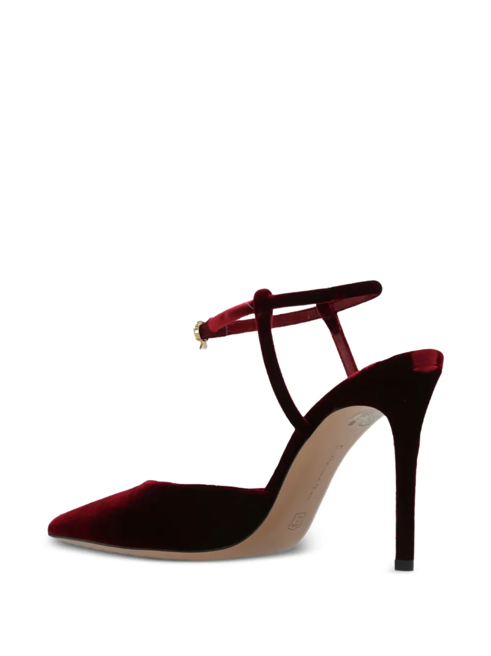 Gianvito Rossi Velsyra velvet pumps Rood
