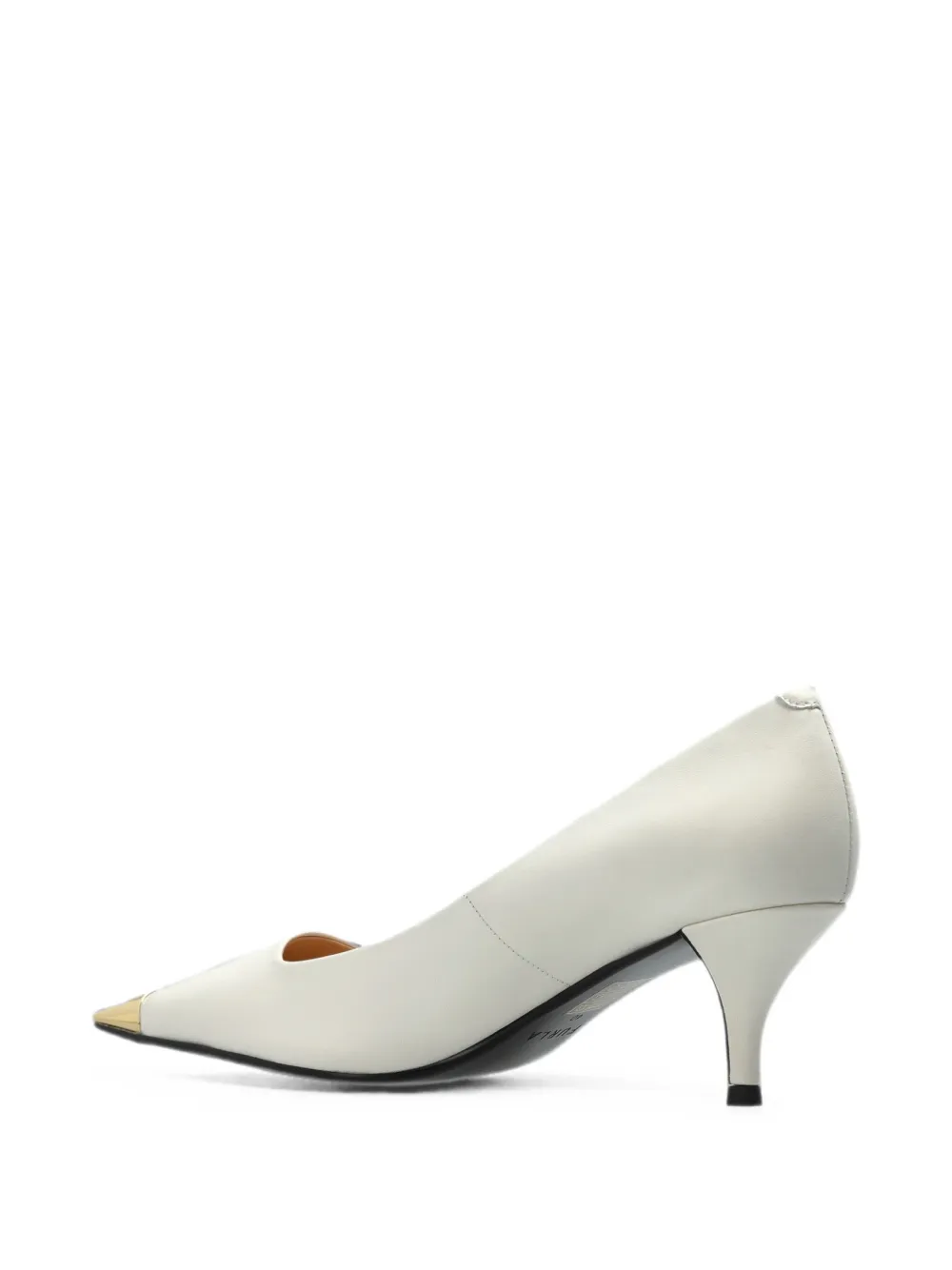 Furla metal-toe leather pumps Beige