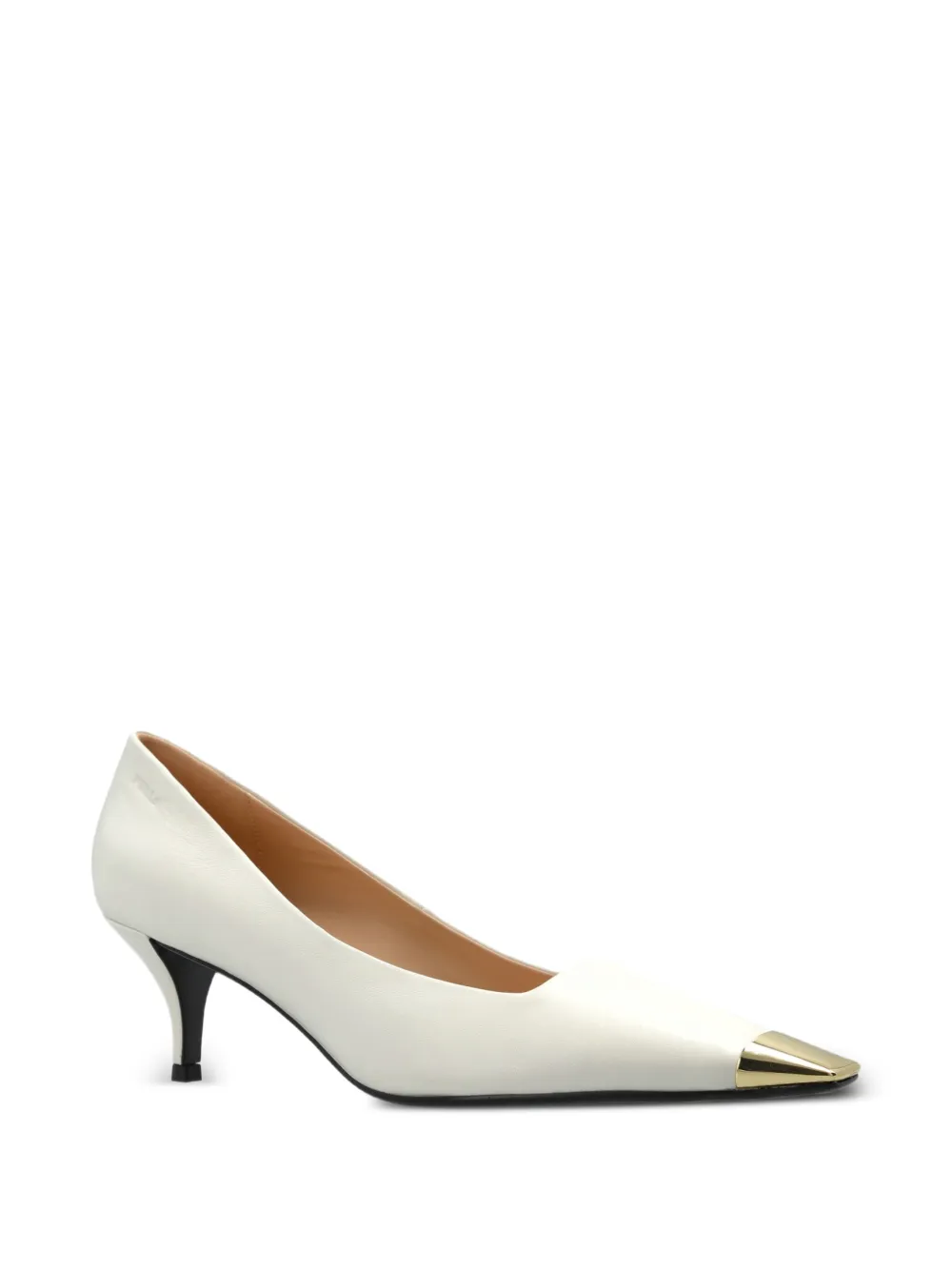 Furla metal-toe leather pumps Beige