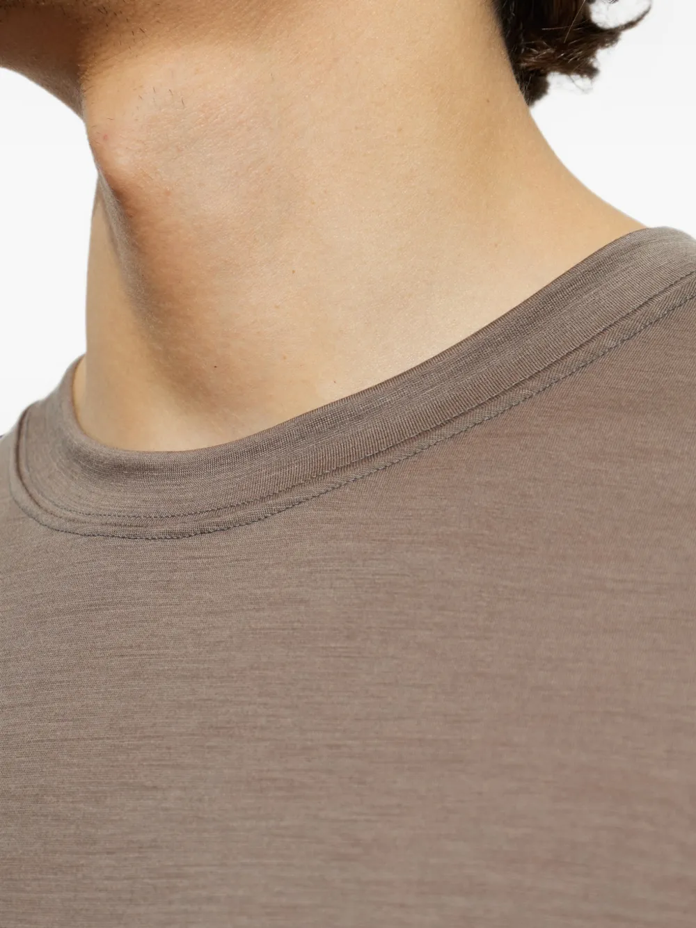 Sease long-sleeve wool T-shirt Bruin