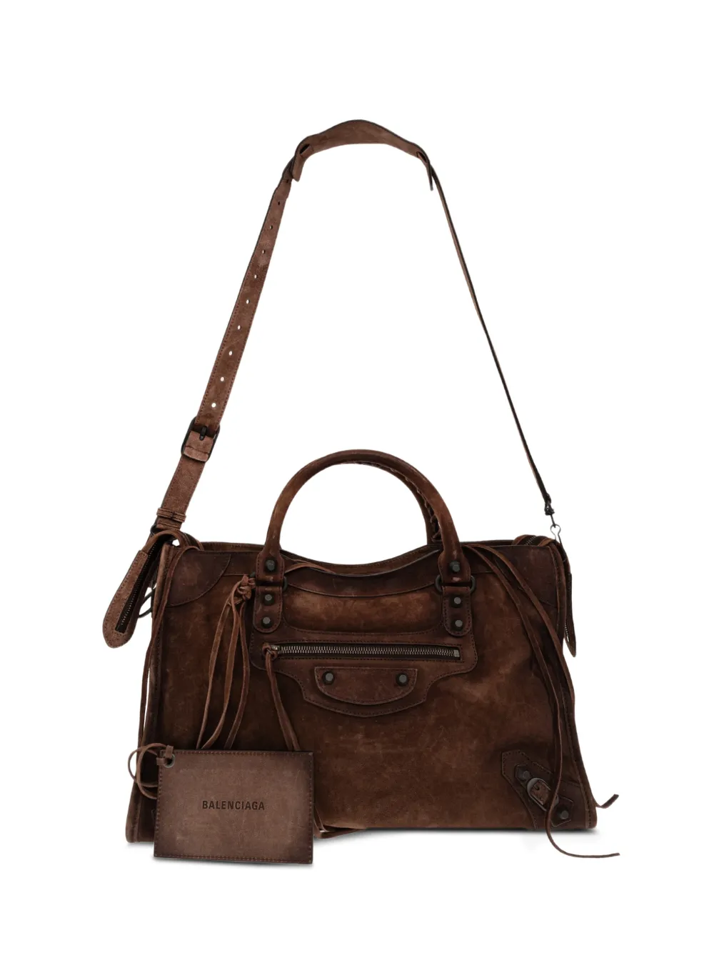 Balenciaga Le City bag medium in light espresso - Marrone