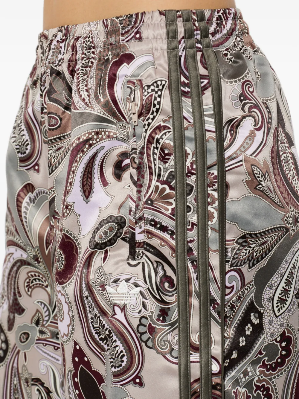 adidas Liberty London firebird satin trackpant Beige