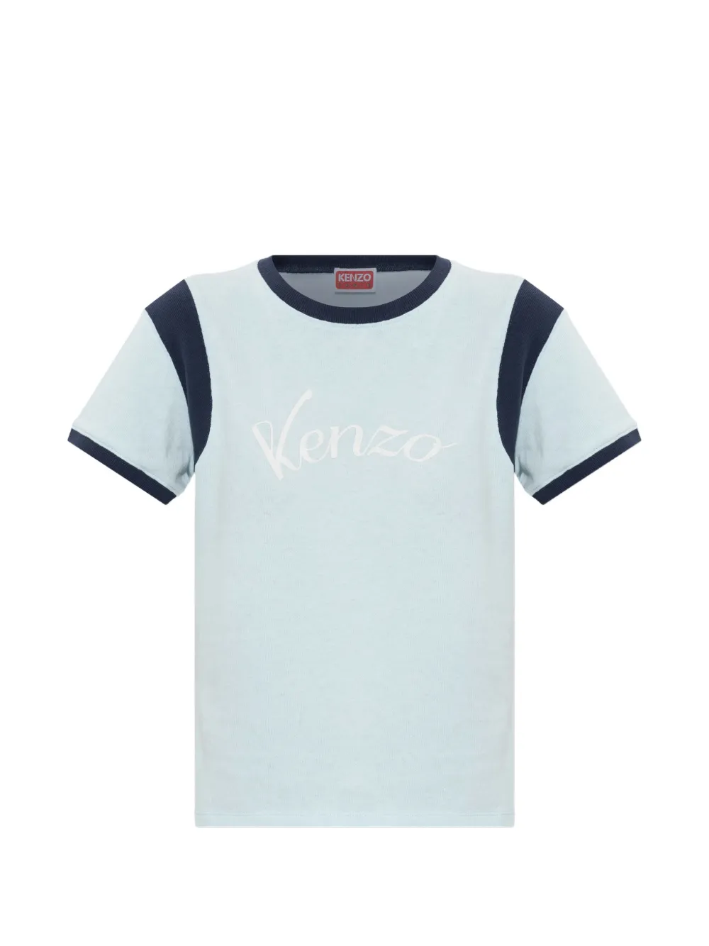 Kenzo logo-print T-shirt - Blu