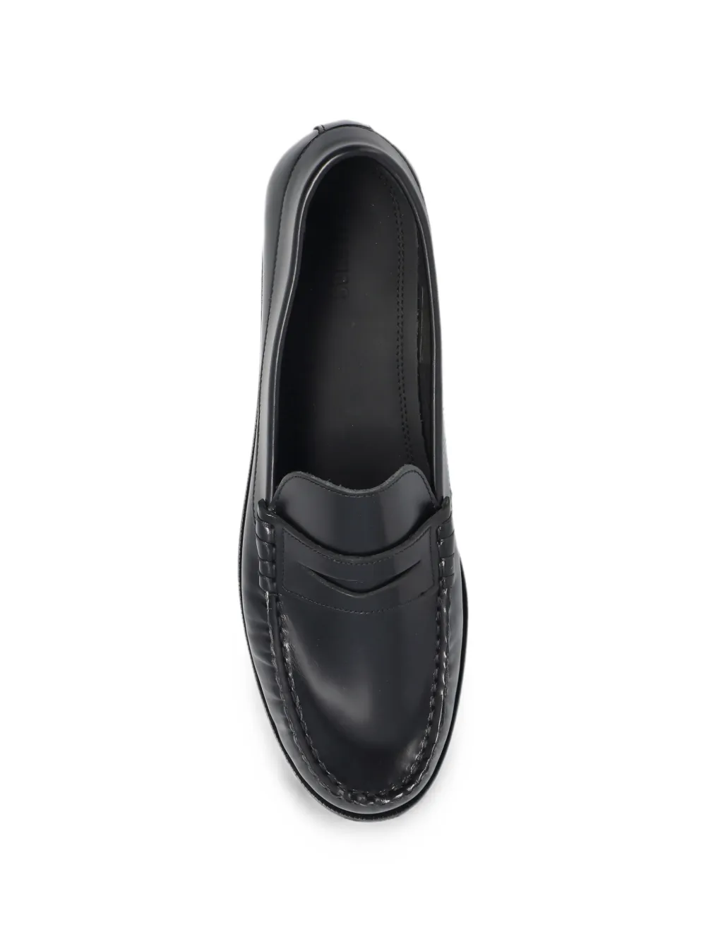 ALOHAS Rivet leather loafers Zwart