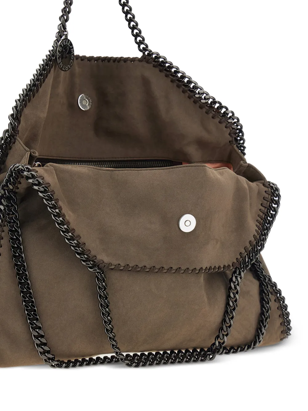 Stella McCartney Falabella shopper met ketting Grijs