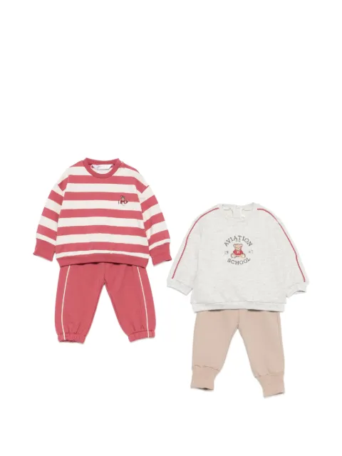 Mayoral striped graphic-print tracksuit set