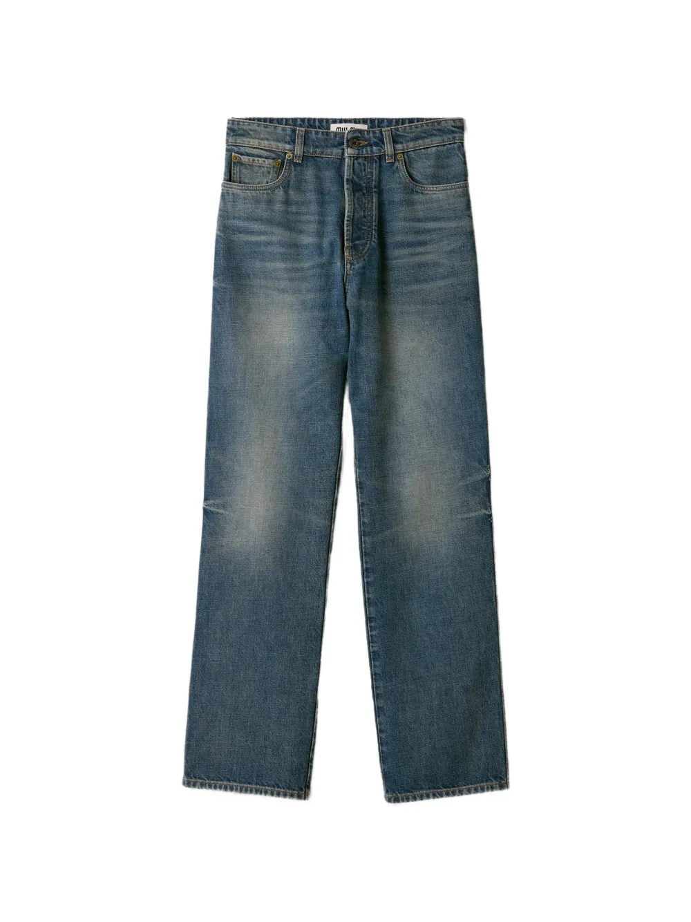 Miu Miu Jeans con ricamo - Blu