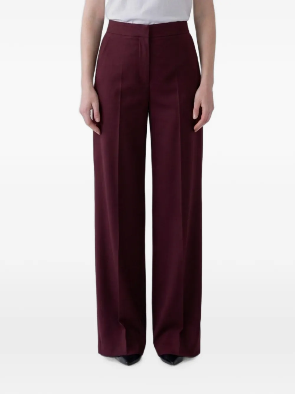 Max Mara pressed-crease pants - Rosso