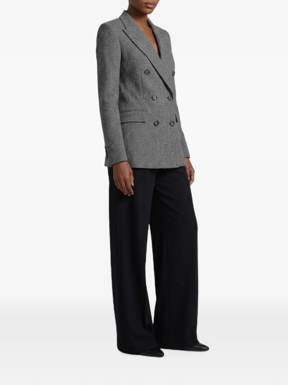 Tagliatore Paris blazer met visgraatpatroon Grijs