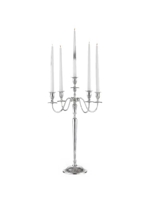 ENZO DE GASPERI engraved five-arm candelabra