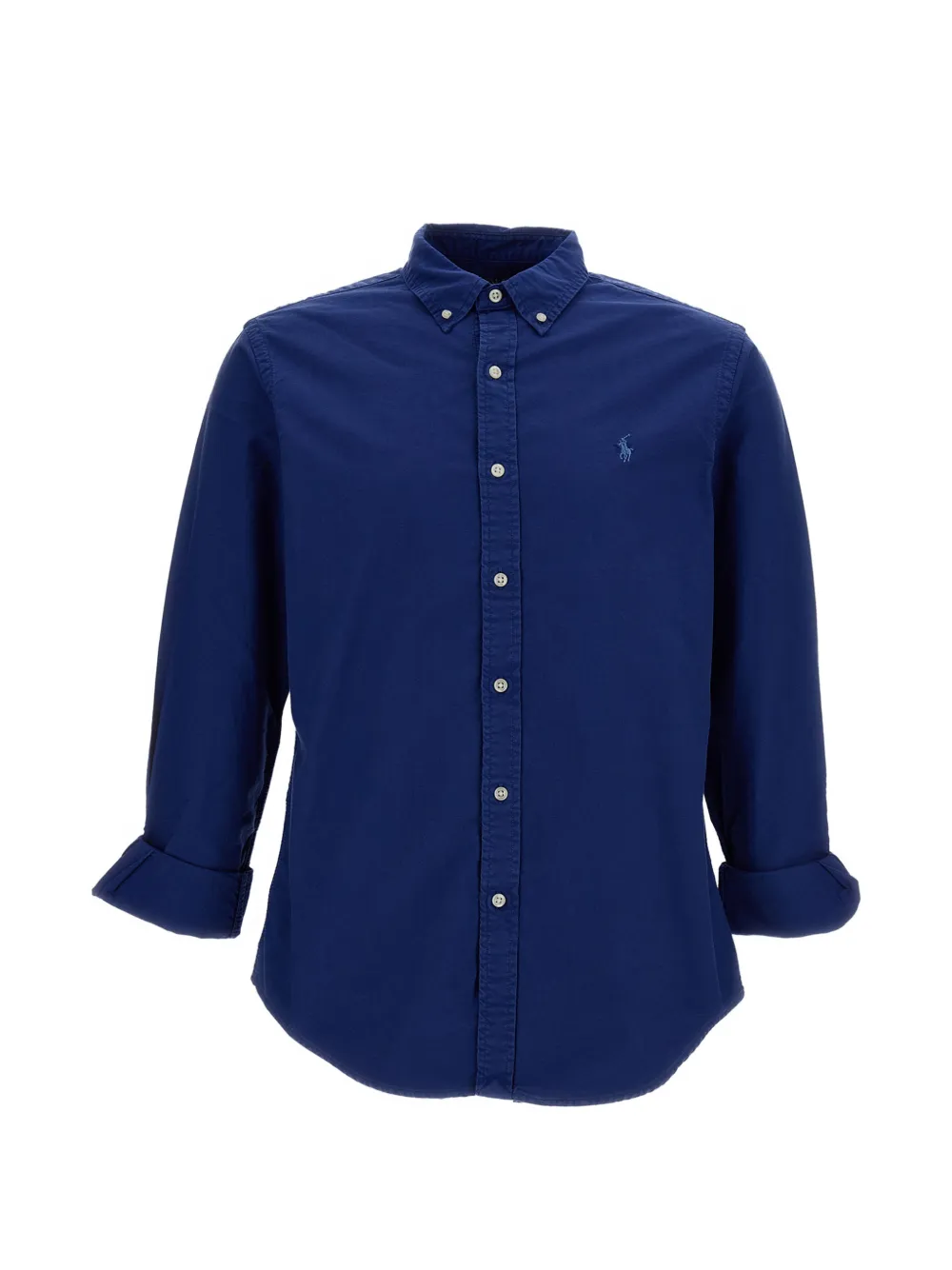 Polo Ralph Lauren logo-embroidered button-down shirt - Blau