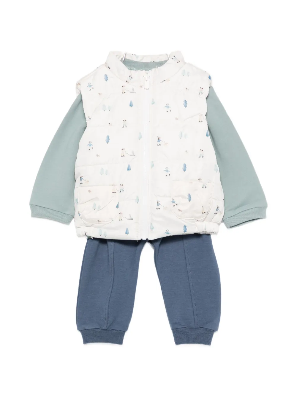 Mayoral graphic-print tracksuit set (set of three) - Bianco