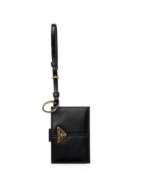 Prada leather card holder