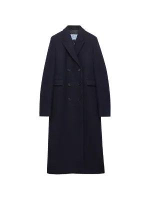 PRADA ネイビー ダブルブレストピーコート 44 Prada（プラダ）ウィメンズ ピーコート - FARFETCH
