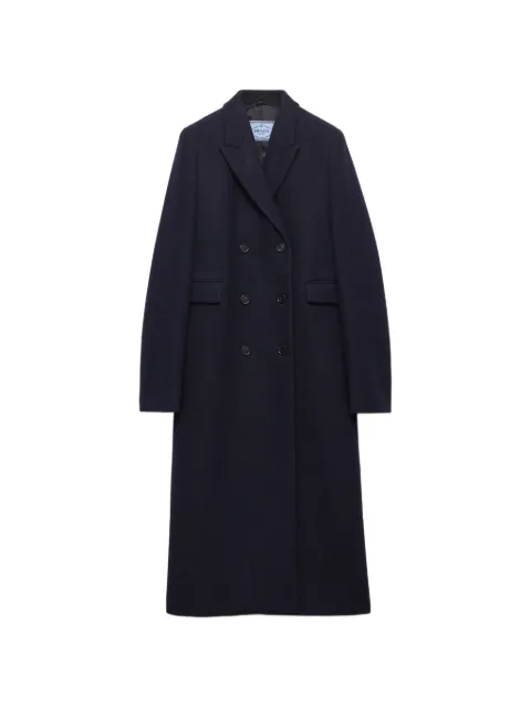 Prada double-breasted Shetland-wool coat