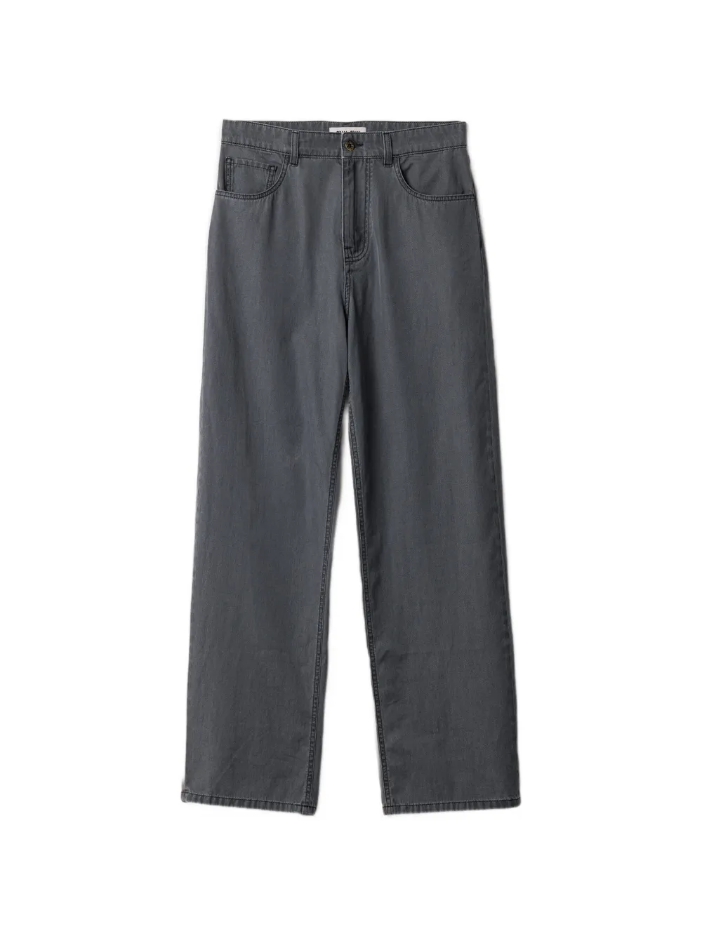 Miu Miu Jeans con logo ricamato - Grigio