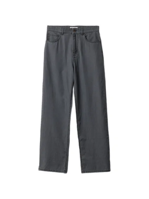 Miu Miu jeans con logo bordado