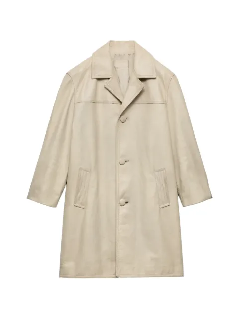 Prada leather coat