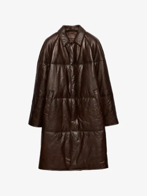 Prada padded nappa-leather coat
