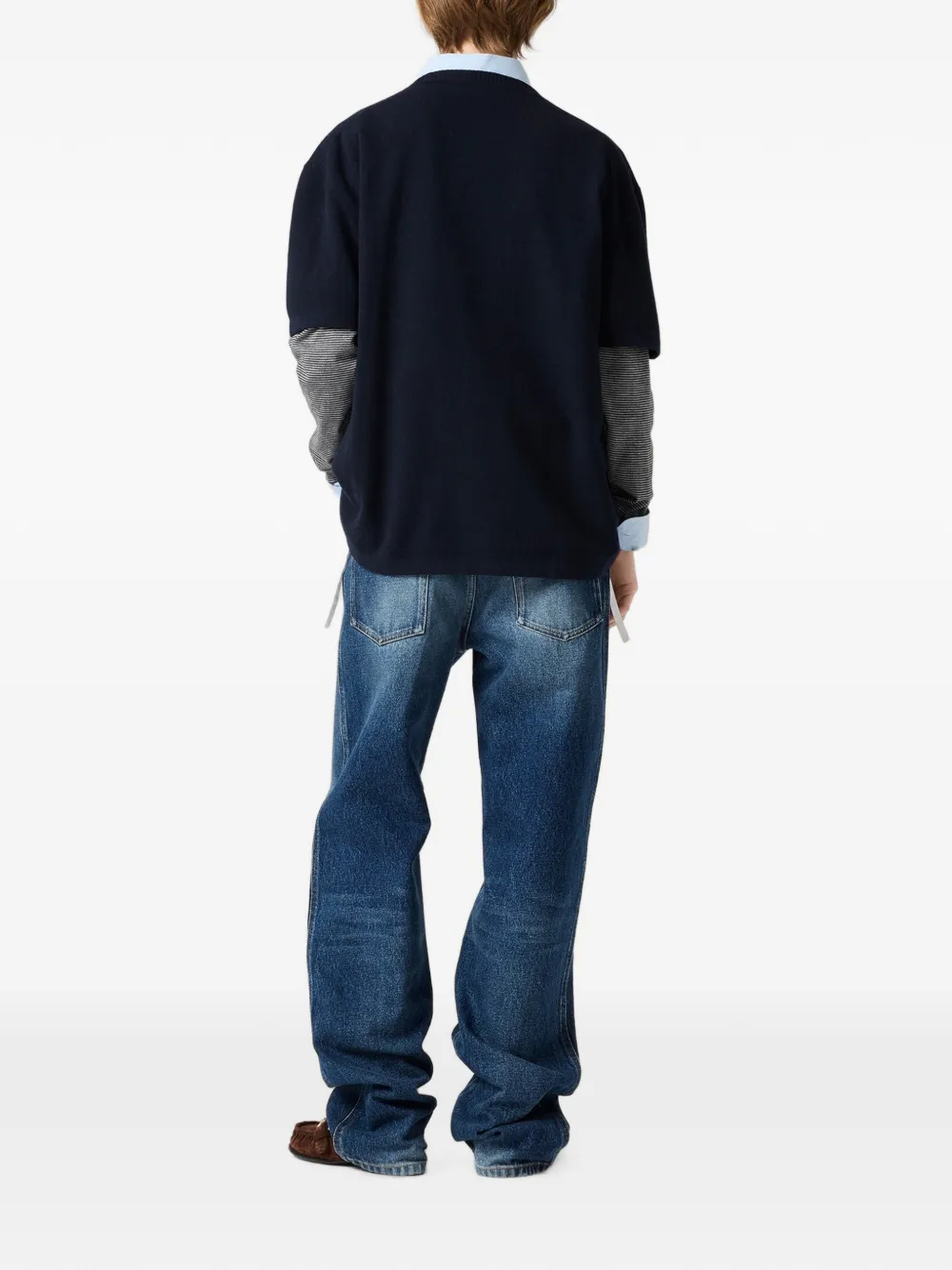Miu Trui van wol en kasjmier Blauw