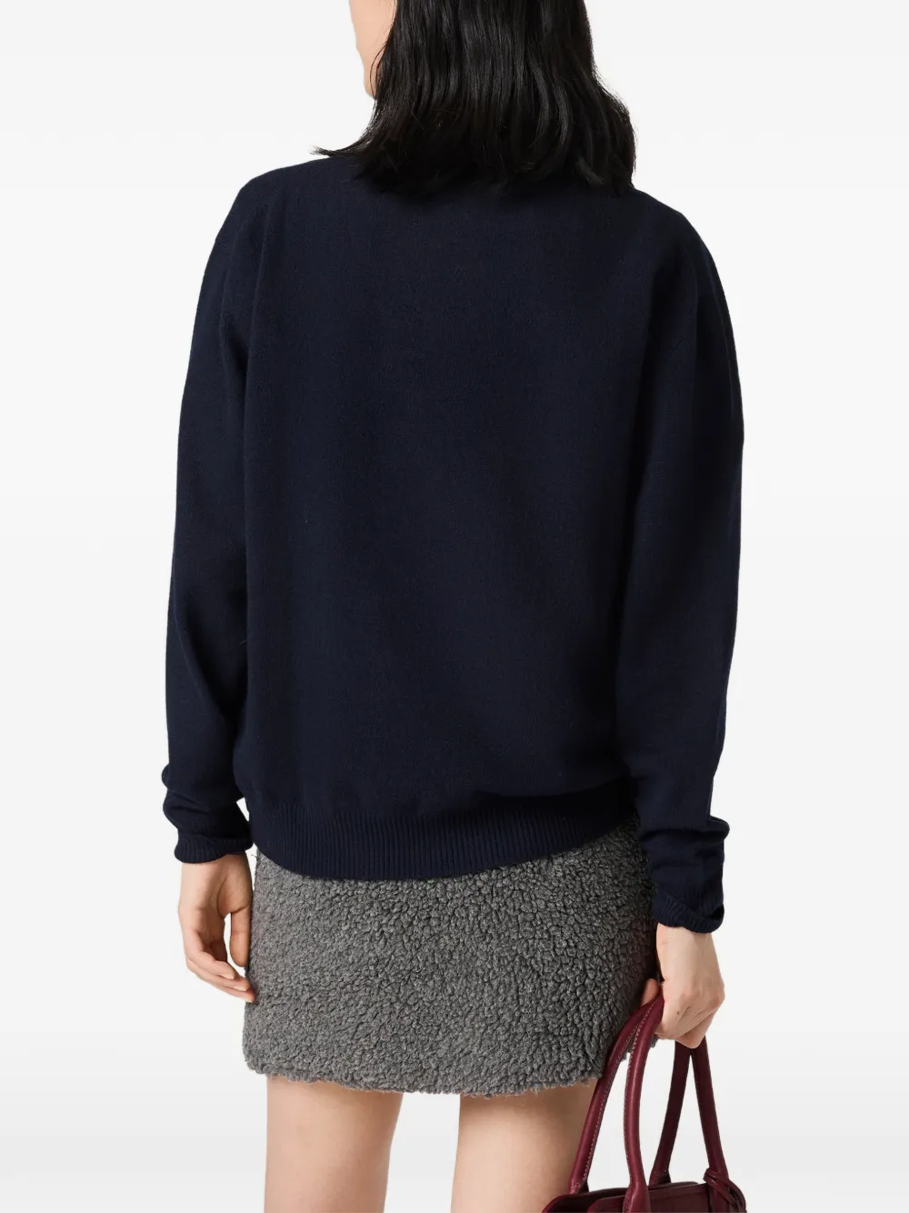 Miu Trui van wol en kasjmier Blauw