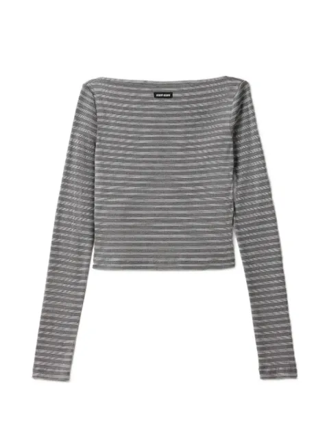 Miu Miu striped jersey top