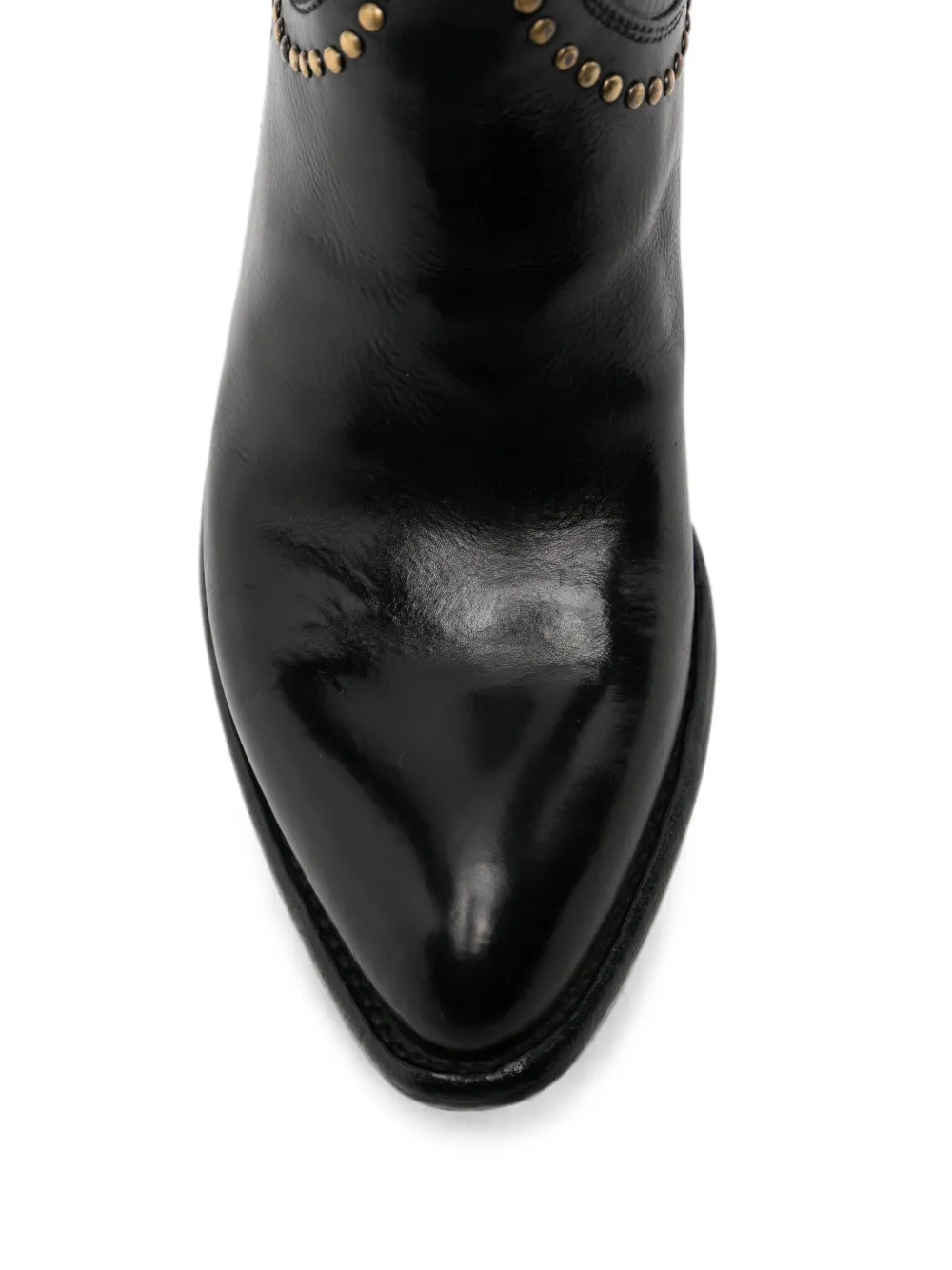 LEMARGO stud-embellished leather ankle boots Zwart