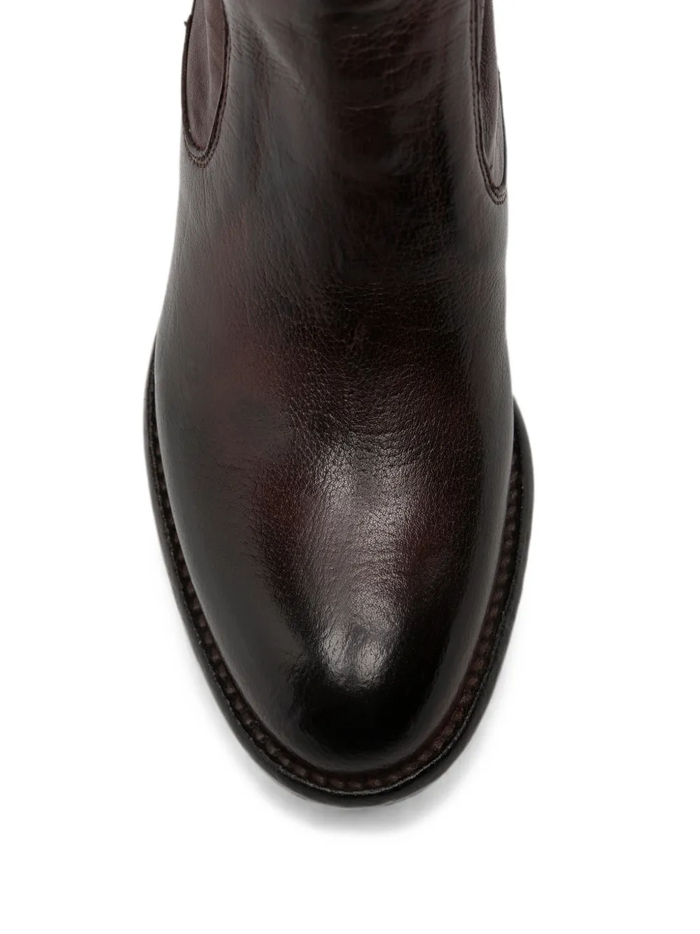 LEMARGO rear-zip leather ankle boots Bruin