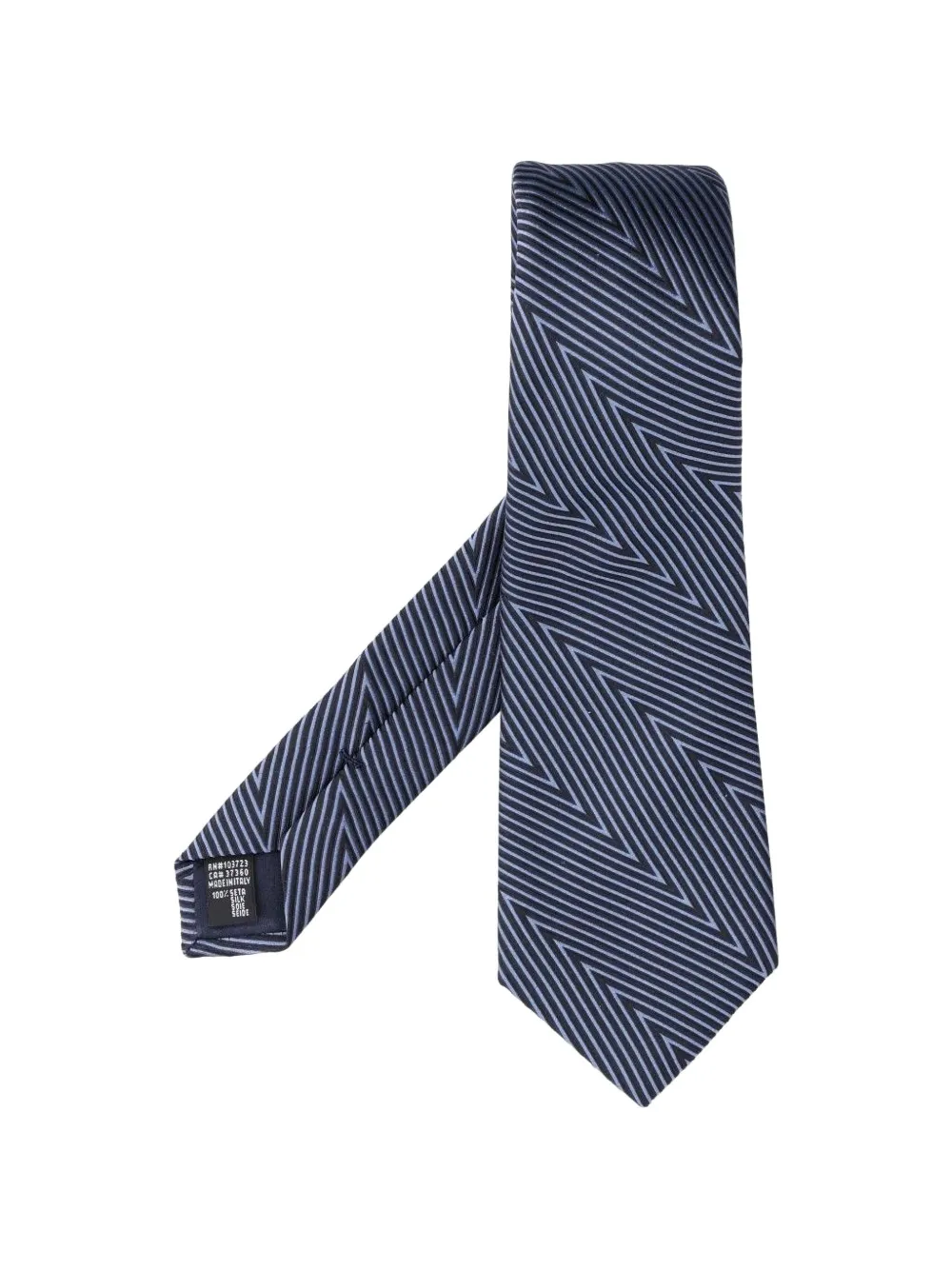 Giorgio Armani zigzag-pattern silk tie